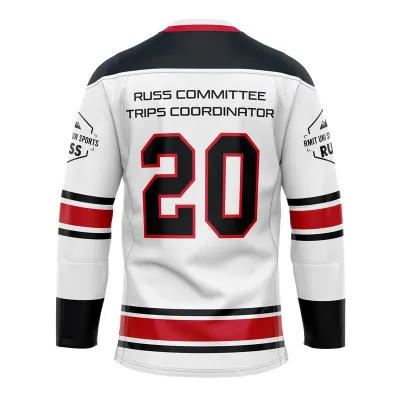 Custom design ice hockey jersey with subilmation print