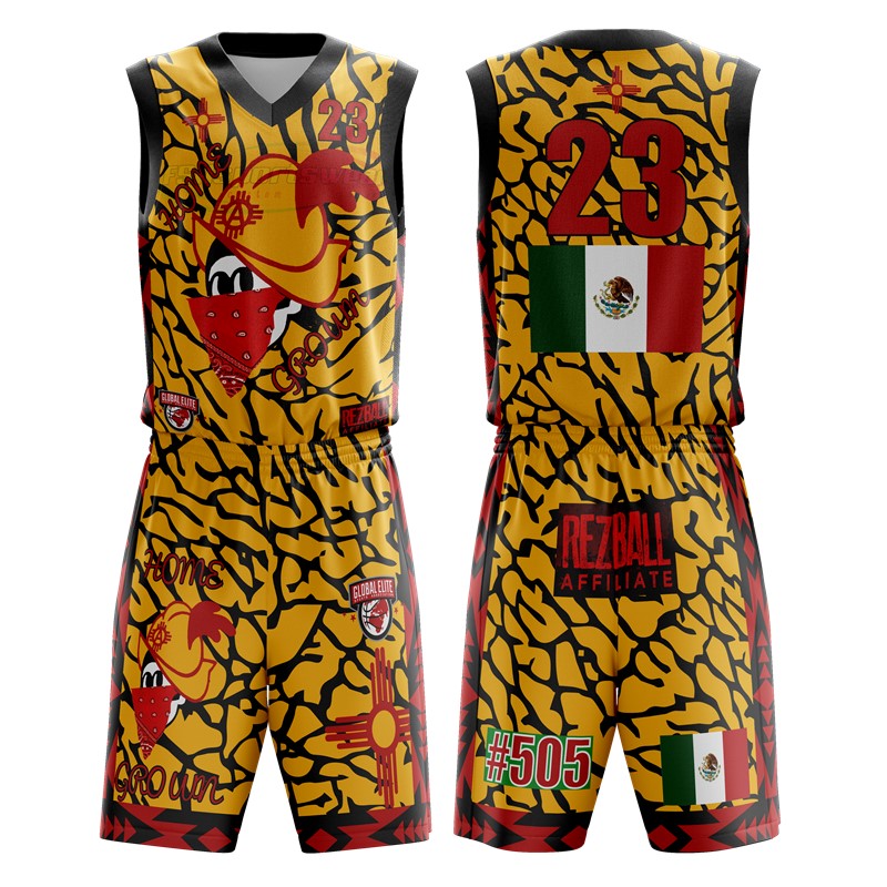 Polyester Soft Comfortable Sublimation Custom Basketball Jersey