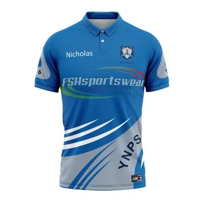 Custom Polo shirt T shirt with sublimation print with customer's size chart