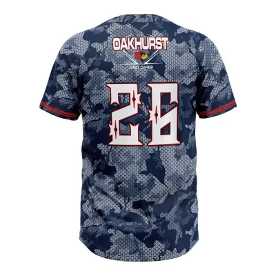 Sublimated Football Jersey with Digital Camouflage Pattern