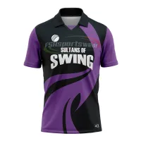 Cricket jersey Short sleeve full sublimation printed sports polo shirts
