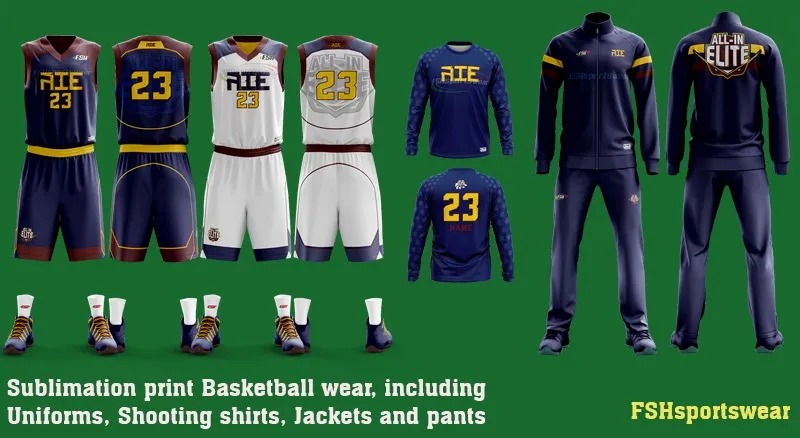 elite sublimation basketball jersey design