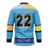 Sublimation print Youth and Adult ice hockey jersey with laces
