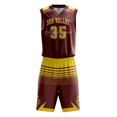 100% Polyester Basketball Jersey Custom Design Basketball Uniform Wholesale Reversible Basketball Wear 