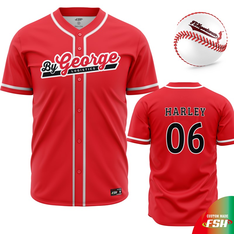 Source Custom design sublimated button up jersey tackle twill jersey  stitched embroidered full button baseball jerseys on m.