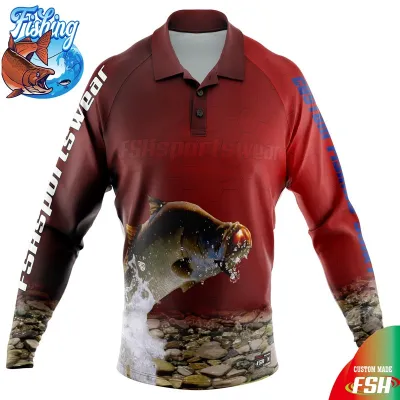 Custom design sublimated fishing jersey