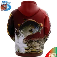 Custom sublimated fishing hoodie fishing jacket