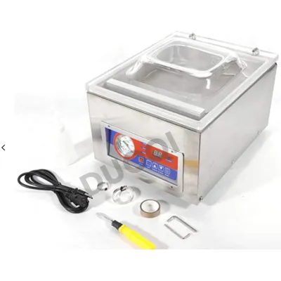 DUOQI DZ-260A automatic commercial packing sealer single chamber meat fish chicken vacuum packaging machine for packer