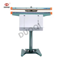 DUOQI PFS-650*2 double sealer food industry aluminum frame foot pedal sealing machine