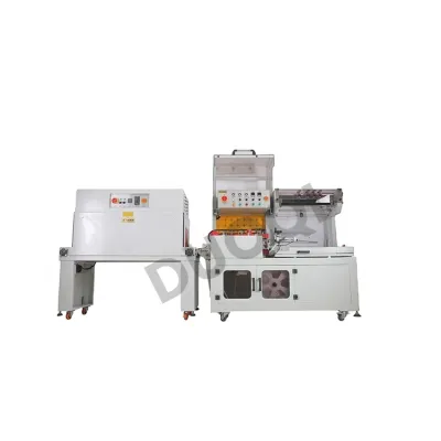 DUOQI DQL-5545 + SM4525 L bar heat sealing and cutting sealer automatic shrink wrapping machine