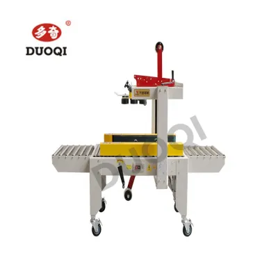 Duoqi FXJ-4030S semi automatic left and right drive belt tape box carton sealing machine