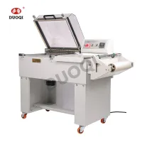 DUOQI FM5540 2 in 1 shrink packaging machine POF film sealer packager automatic hand wrapper