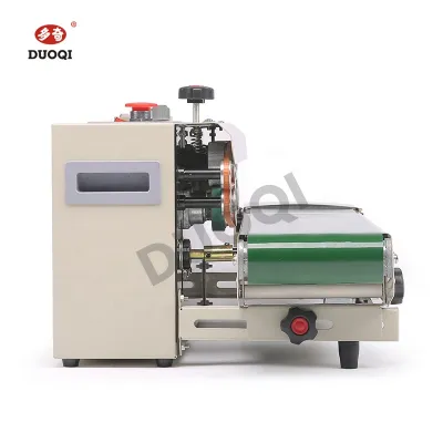 DUOQI FR-770 electric automatic bands heating sealing machine,factory price top quality plastic bag continuous band heats sealer