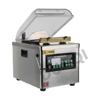 DUOQI DQVC-260PD automatic commercial packing sealer single flat chamber with visual cover vacuum packaging machine for packer