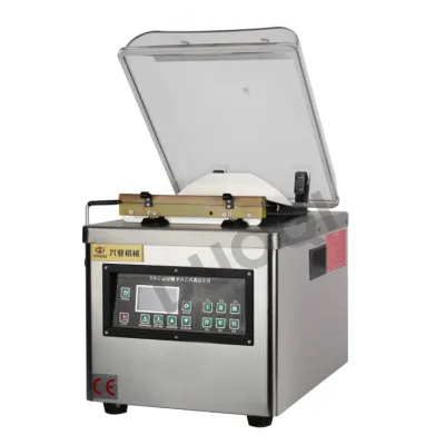 DUOQI DQVC-260PD automatic commercial packing sealer single flat chamber with visual cover vacuum packaging machine for packer
