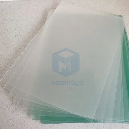 Duco Plastics 20-Pack 5x5 PETG Clear Plastic Sheets - 0.020" Thick For RC Hobby