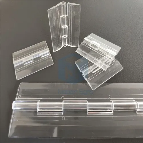 Charnières en acrylique transparent