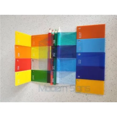 Panneaux modernes en plastique de différentes couleurs feuille de plexiglas PMMA acrylique