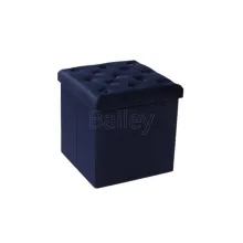 Foldable Seat Box Folding Storage Stool Ottoman