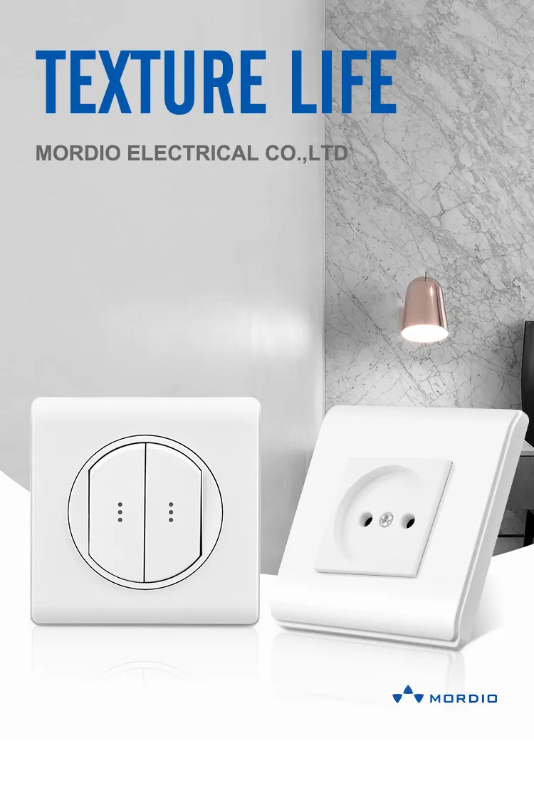 Newest European Electric Wall Light 86*86/116mm 16A 2P+T Socket with 1 2 gang Button Switch 250V