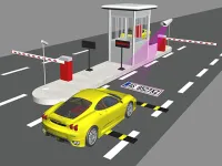 estacionamento com reconhecimento inteligente de placas de veículos e estacionamento para coleta de cartões / leitura de cartão de longa distância