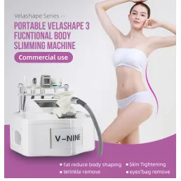  Portable 5 in one V9 III fat removal RF Cavitation Vacuum roller slimming Machine face /body