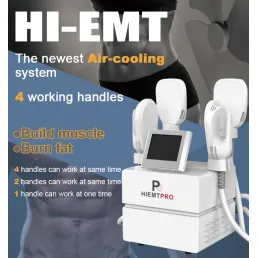 4 handles Emslim HIEMT body contouring slimming Machine