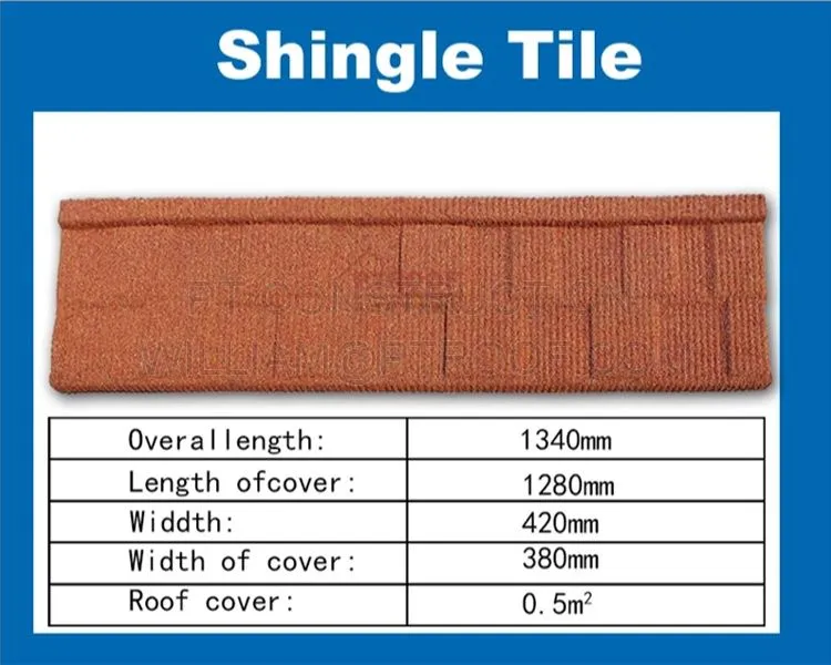 Stone Coated Chip Roof Tile