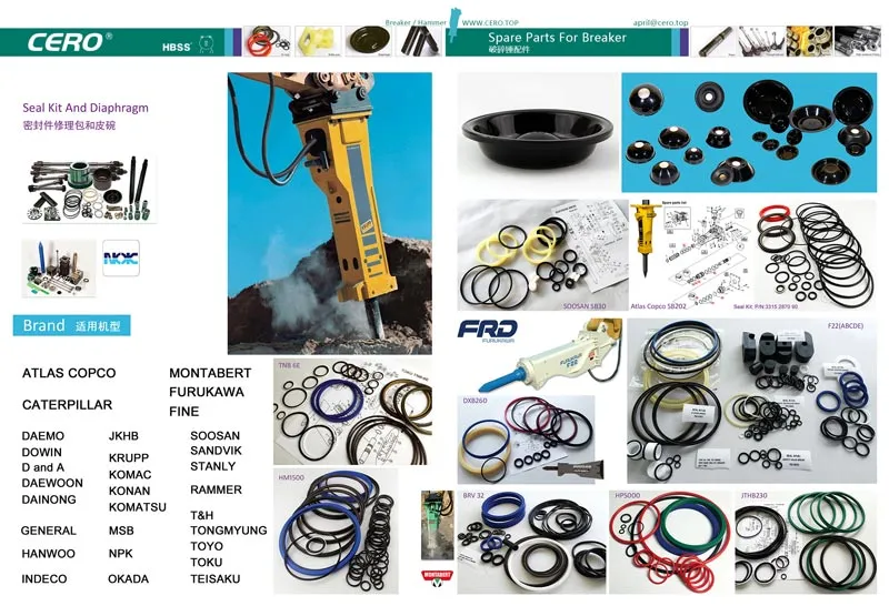 Okada TOP45B Breaker Seal Kit TOP45