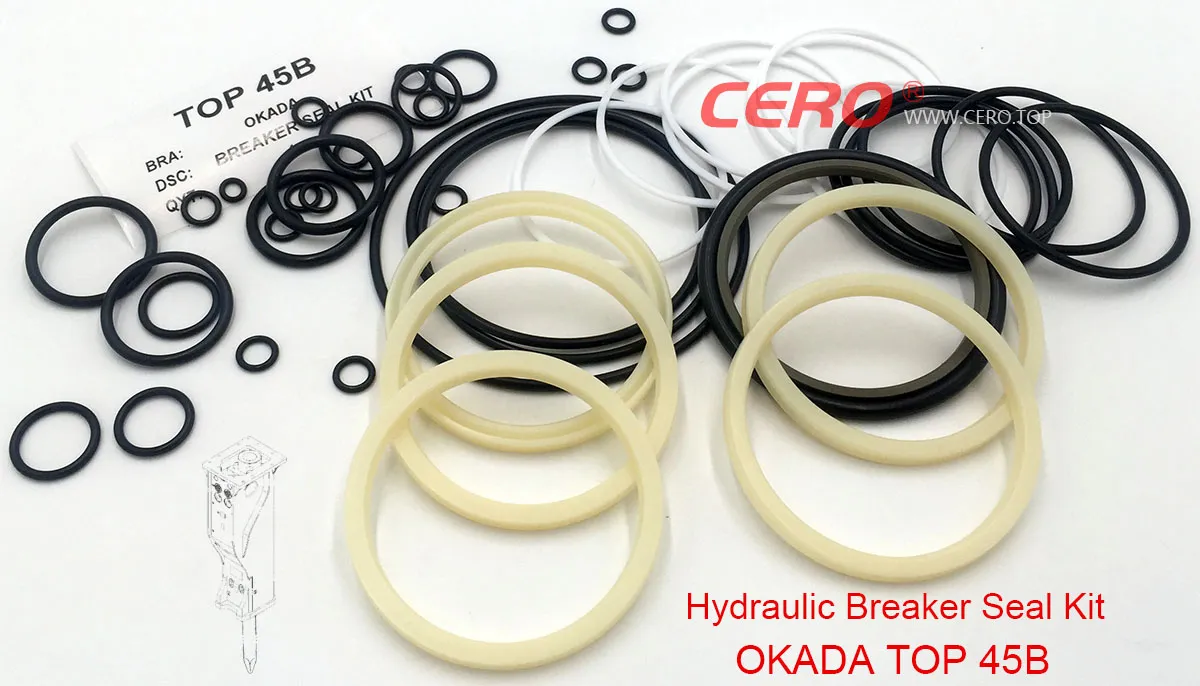 Okada TOP45B Breaker Seal Kit TOP45