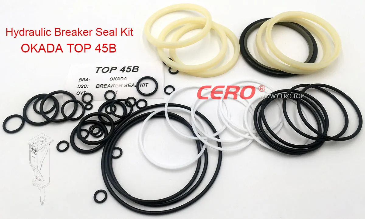 Okada TOP45B Breaker Seal Kit TOP45