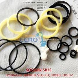 SOOSAN SB35 Breaker Seal Kit F8X001 F81012 SB35Ⅱ SB35TSP SQ35