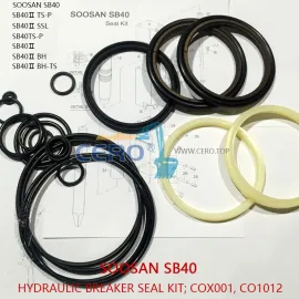 SOOSAN SB40 Breaker Seal Kit COX001 CO1012 SB40Ⅱ SB40TSP SQ40