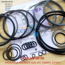 SOOSAN SB100 Breaker Seal Kit E9X003 E91011 SB100TSP SQ100 SB100Ⅱ