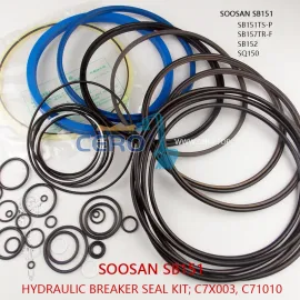 SOOSAN SB151 قاطع الختم كيت C7X003 C71010 SB152 SQ150 SB157TRF