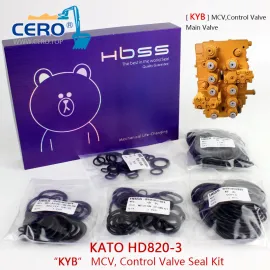 Комплект уплотнений регулирующего клапана Kato HD820III LC HD820 KYB Mcv HD820-3 Главный клапан