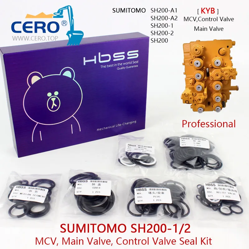 Sumitomo SH200-1 Control Valve Seal Kit SH200-2 SH200-A1 SH200-A2 SH200