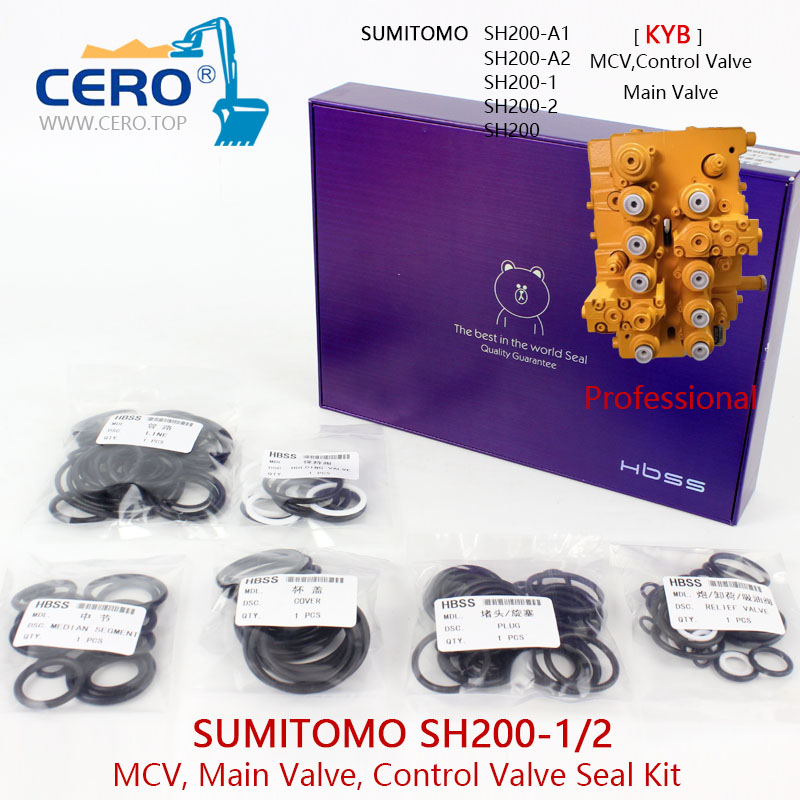 Sumitomo SH200 Control Valve Seal Kit SH200-1 SH200-2 SH200-A1 SH200-A2