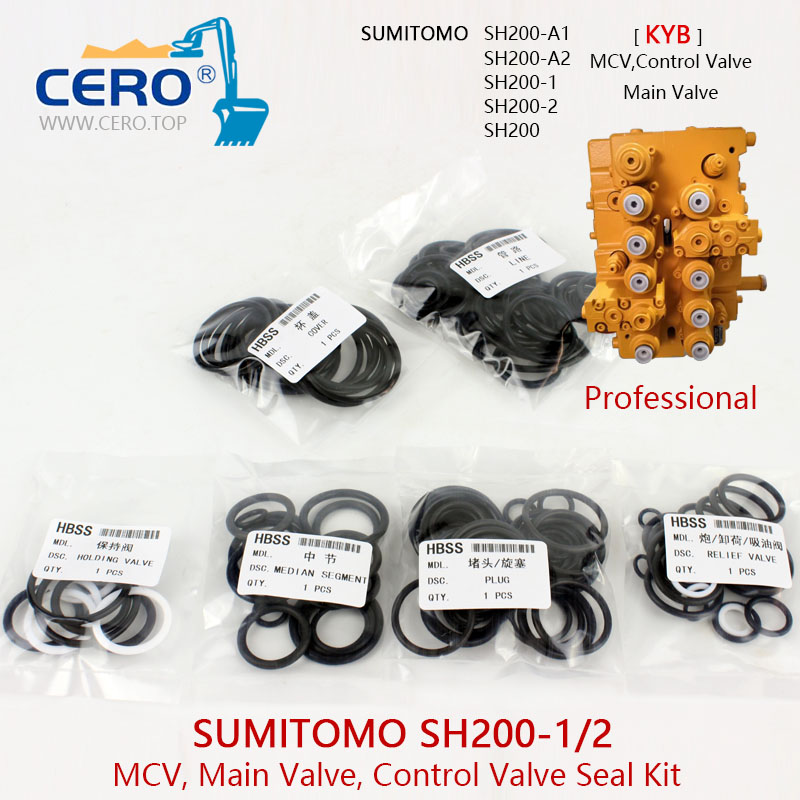 Sumitomo SH200 Control Valve Seal Kit SH200-1 SH200-2 SH200-A1 SH200-A2