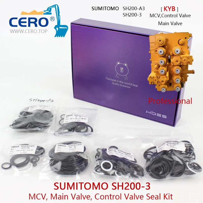 Sumitomo SH200-3 Control Valve Seal Kit SH200-A3 SH200