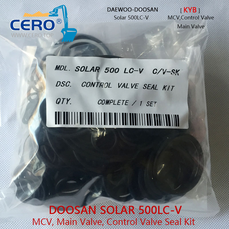 Doosan Solar 500LC-V Control Valve Seal Kit Daewoo DH500 Main Valve