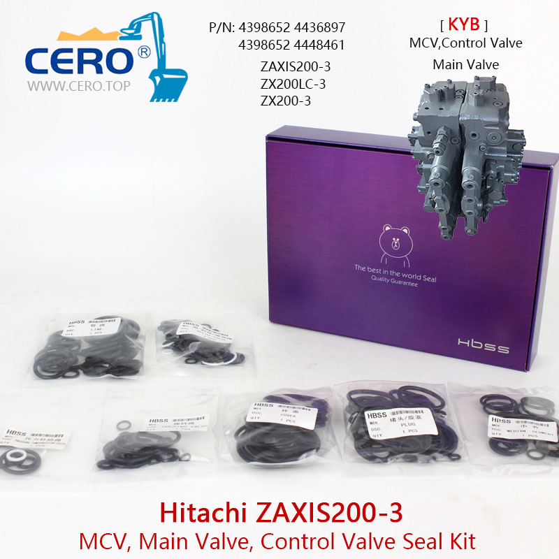 Kit de vedação da válvula de controle Hitachi ZX200-3 Válvula de controle principal ZAXIS200-3