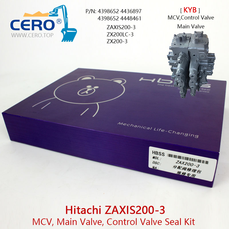 Hitachi ZX200-3 Control Valve Seal Kit ZAXIS200-3 Main Control Valve