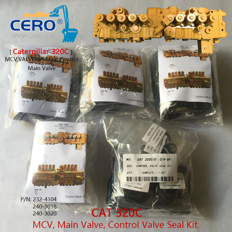 CAT 320C Control Valve Seal Kit Caterpillar 320CL Valve Gp Main Control