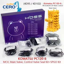 Komatsu PC120-6 Main Control Valve Seal Kit 723-56-11100 PC120LC-6 4D102