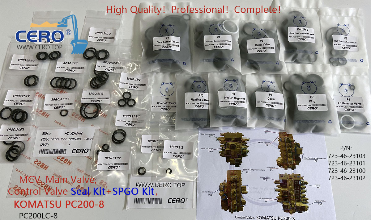 Hitachi Zaxis200 Hydraulic Main Pump Seal Kit zx200 9262320 HPV118 