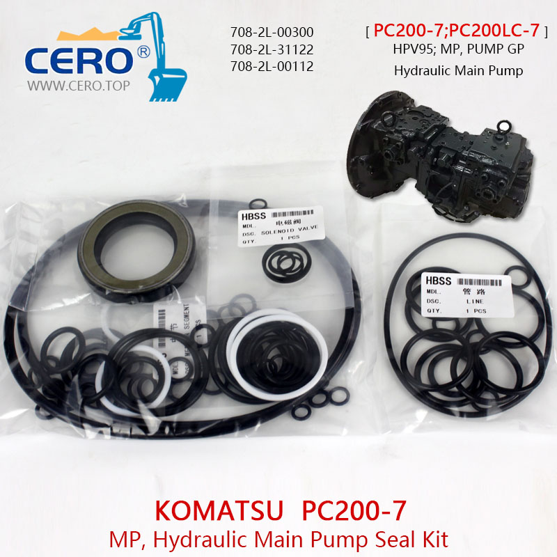 Pompe Hydraulique Principale 708-2L-00411 Pour Komatsu PC200-6 - NEUVE