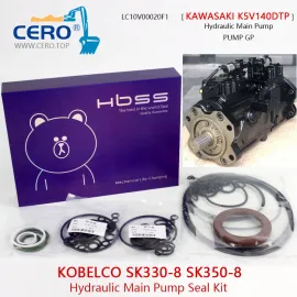 KOBELCO SK330-8 SK350-8 Hydraulic Main Pump Seal Kit KAWASAKI K5V140DTP LC10V00020F1 K5V140DT