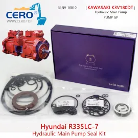 Kit K3V180DT 31N9-10010 de joint de pompe principale hydraulique de Hyundai R335LC-7