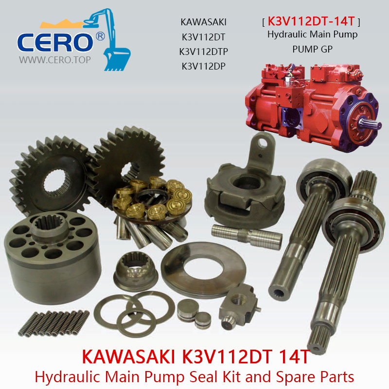 K3v112 Hydraulik pumpen teile für kawasaki k3v112dt interne